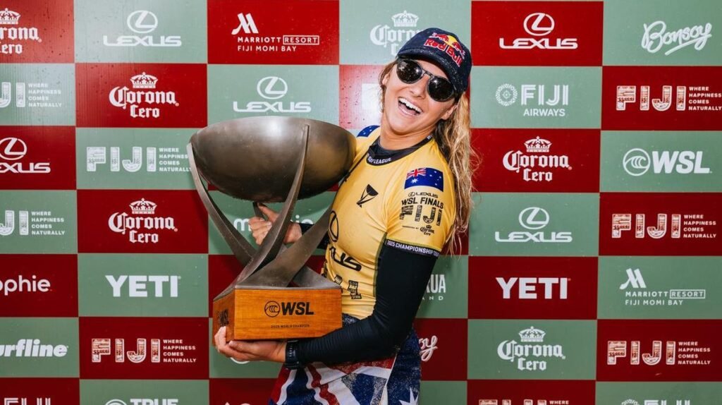 La campeona mundial australiana Molly Picklum busca el icónico sonido