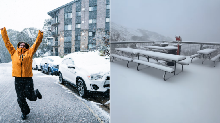 La primera nevada de 2026 llega a Australia mientras el