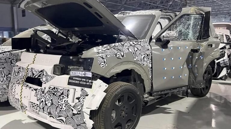 Las pruebas de choque han revelado el diseño del primer