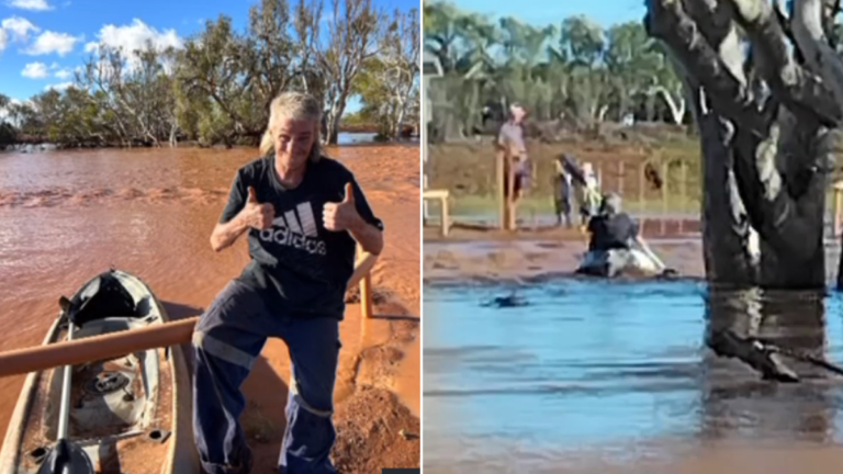 Noel Glanville, hombre de Carnarvon, sobrevivió aferrándose a un árbol