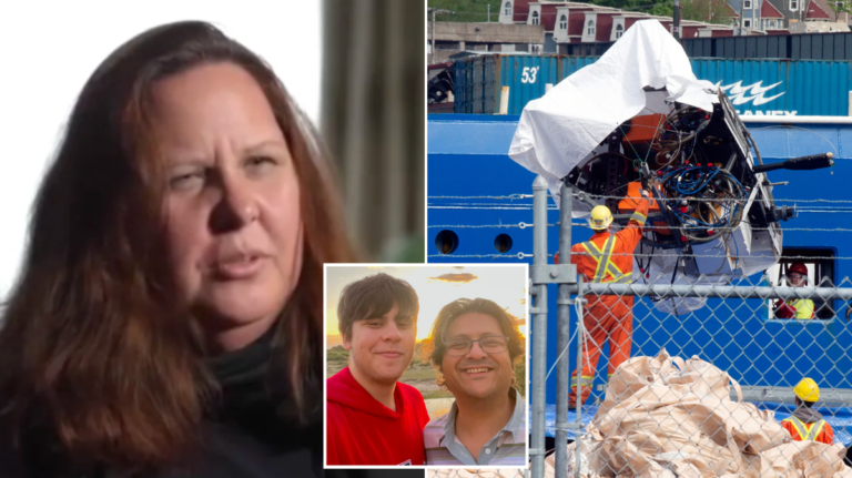 A la viuda de Oceangate le dan una caja de