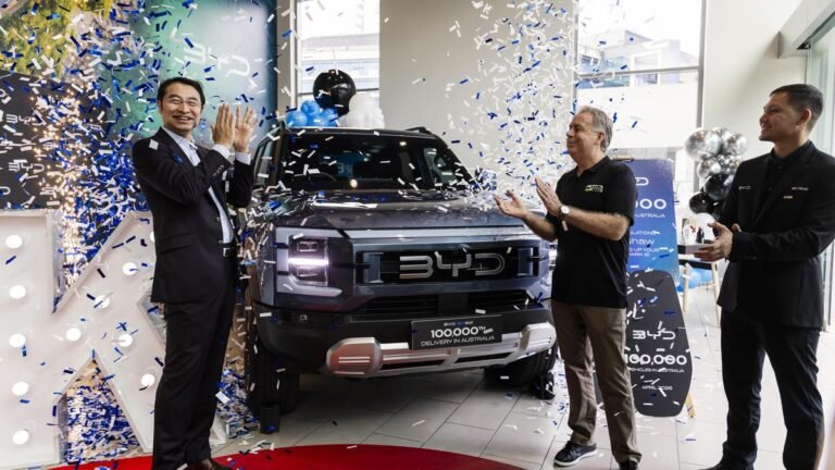 BYD logró 100.000 ventas en Australia en menos de 3,5