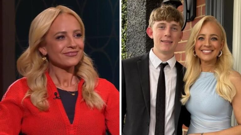 Carrie Bickmore enfrentó el momento 'desnudo' de su hijo ante