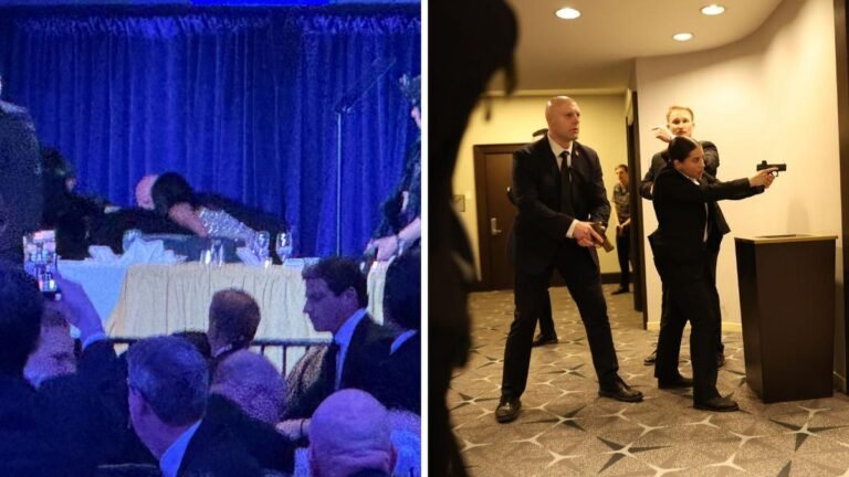 Donald Trump se retiró tras un incidente en la cena