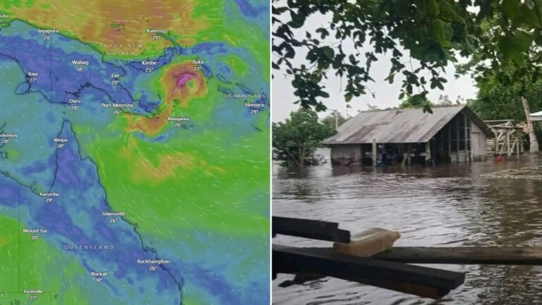 El ciclón tropical Mila abandona las Islas Salomón antes de