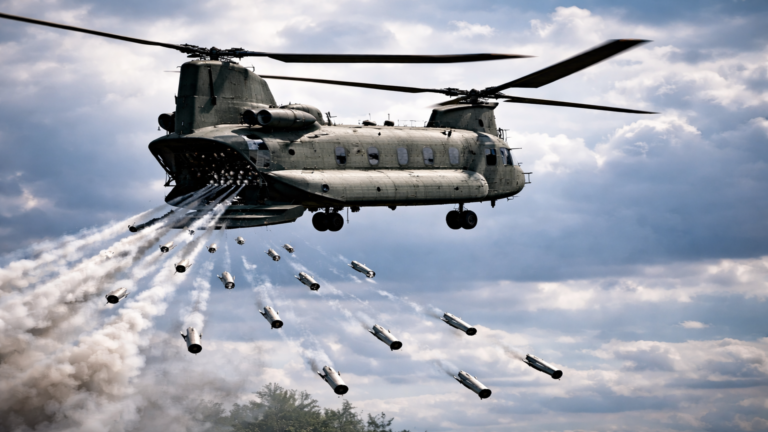 El concepto Chinook de Boeing convierte silenciosamente un transporte de