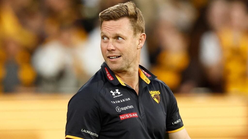 El entrenador de Hawthorn, Sam Mitchell, trasladó al técnico de