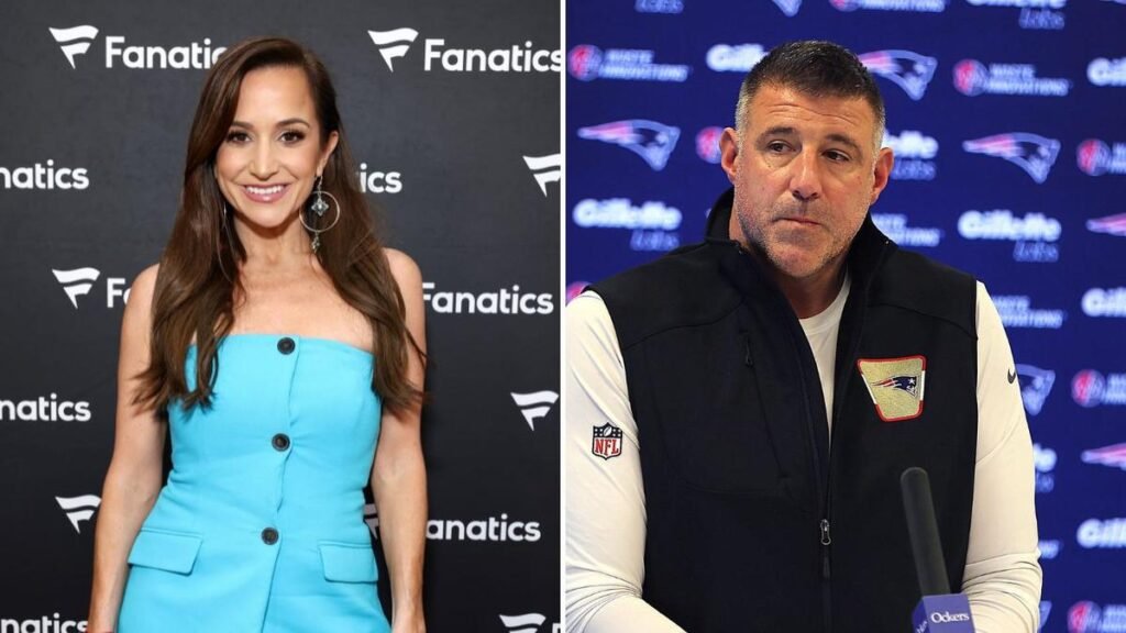 El entrenador de los Patriots, Mike Vrabel, después de que