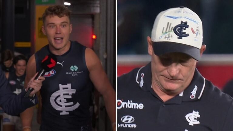 El mensaje de Patrick Cripps en el medio tiempo fracasó