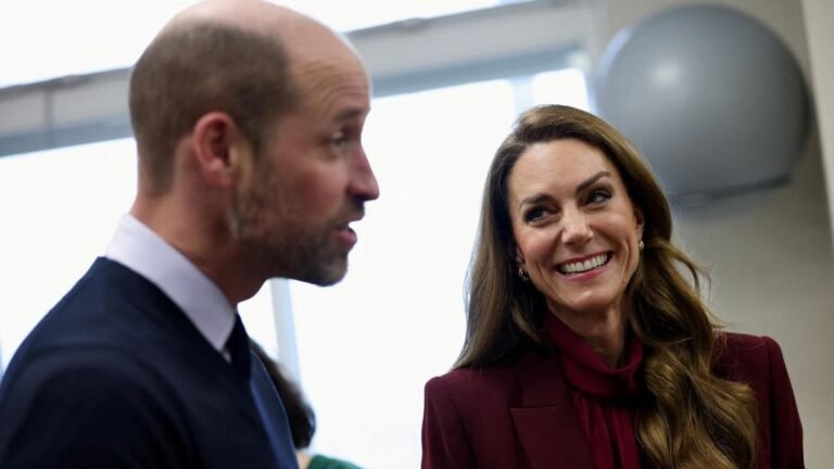 El príncipe y la princesa de Gales, William y Kate,