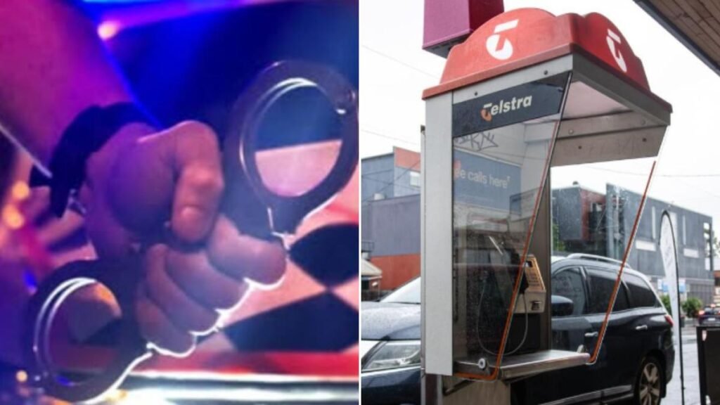 Hombre arrestado por supuestamente usar un teléfono público para acosar