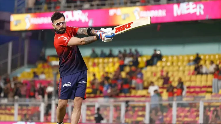 IPL 2026, RR vs RCB : l'échauffement de Virat Kohli