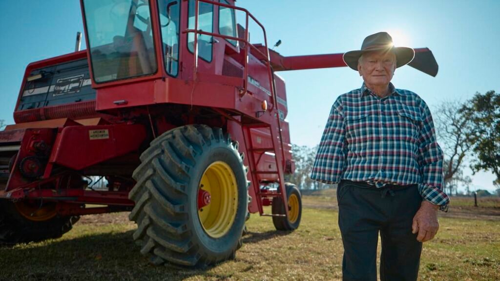 La mano que salvó la vida del granjero de Queensland,