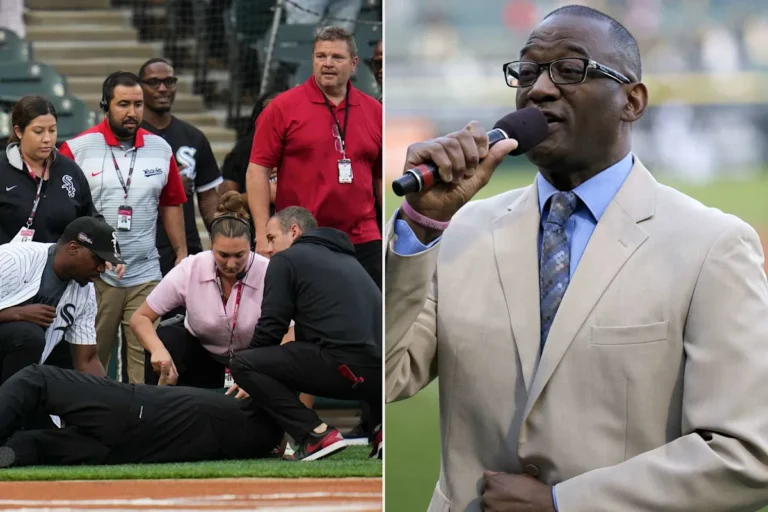 Le chanteur de l’hymne des White Sox s’effondre au milieu