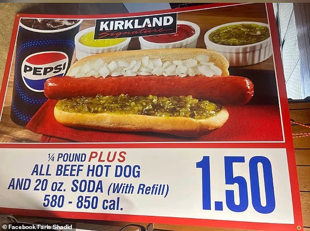 Le combo emblématique de hot-dog et de soda de Costco