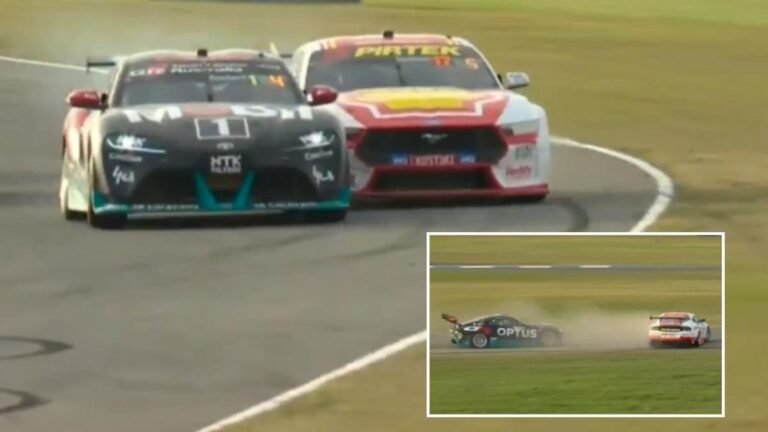 Los campeones de superdeportivos Chaz Mostert y Brody Kostecki chocan