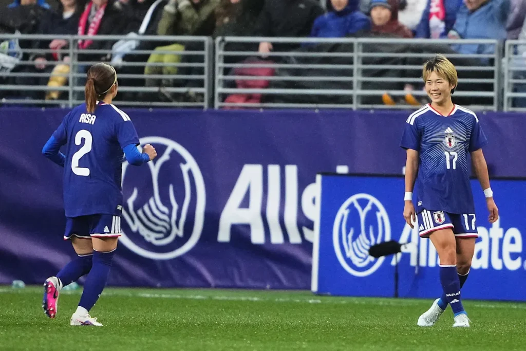 Maika Hamano marque la victoire 1-0 du Japon contre l'équipe