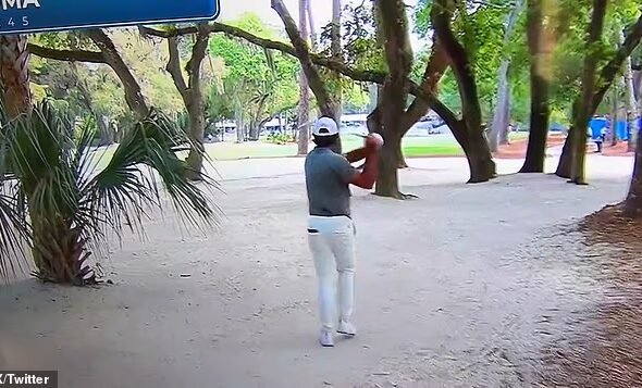 Moment hypocrite, la star du PGA Tour, Max Homa, lance