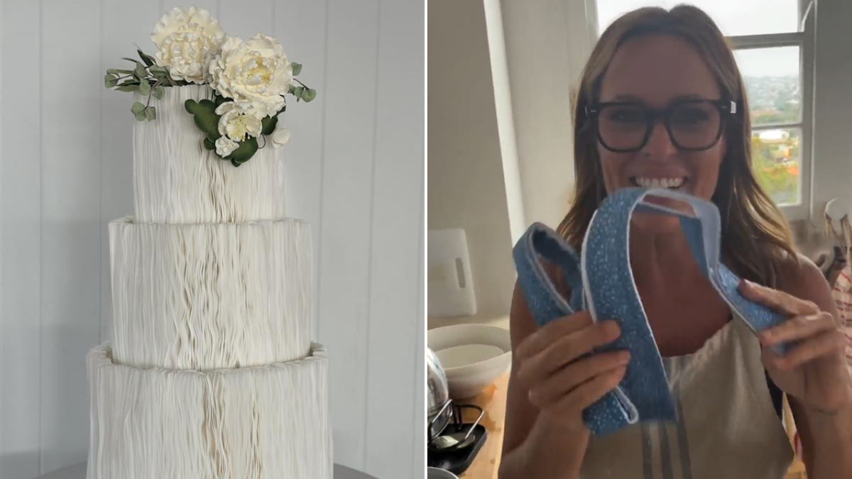 Nunca en mi vida había hecho un pastel de bodas,