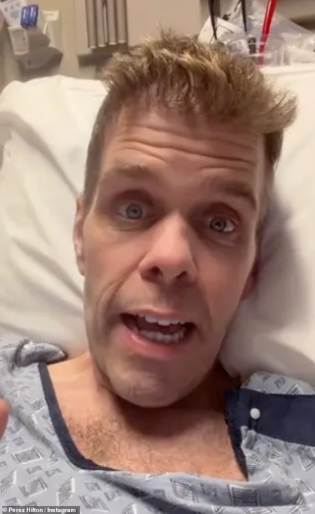 Perez Hilton a subi une intervention chirurgicale d'urgence après avoir