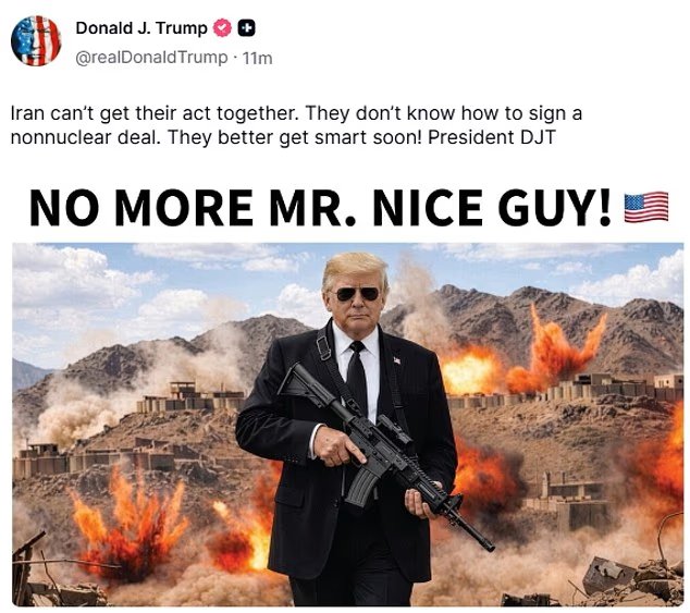 "Plus de Mr Nice Guy !" : Trump avertit l'Iran