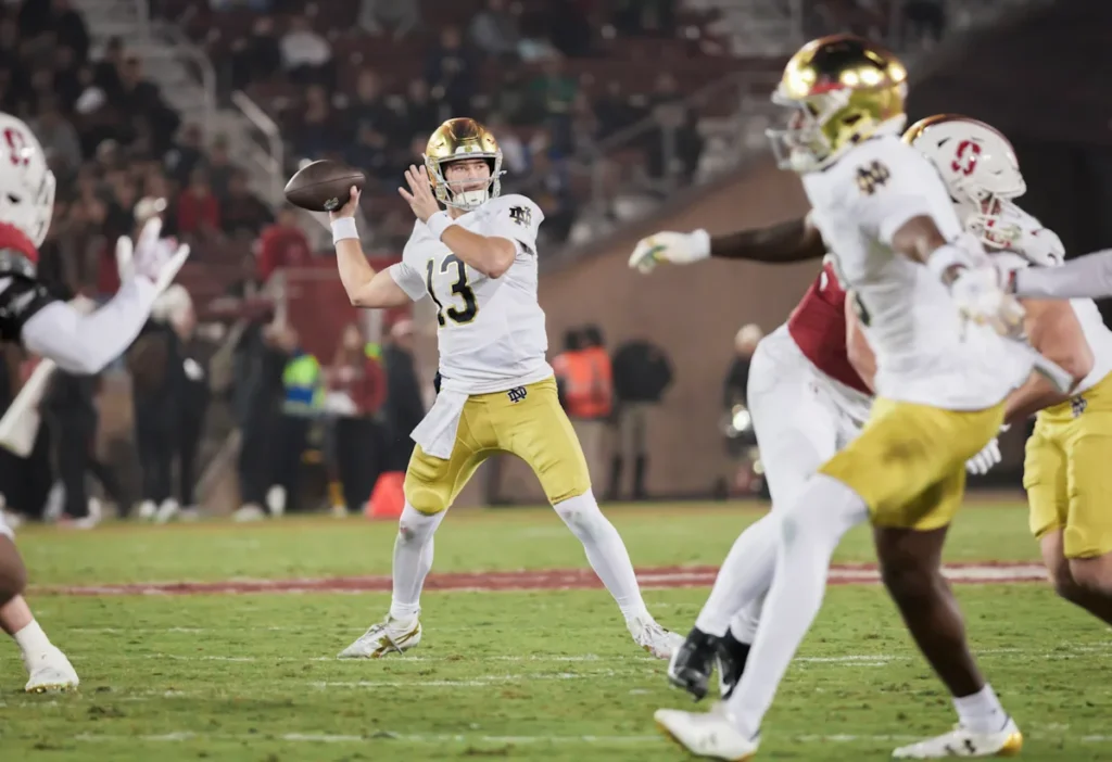 Plus/moins pour chaque équipe de football universitaire au cours de