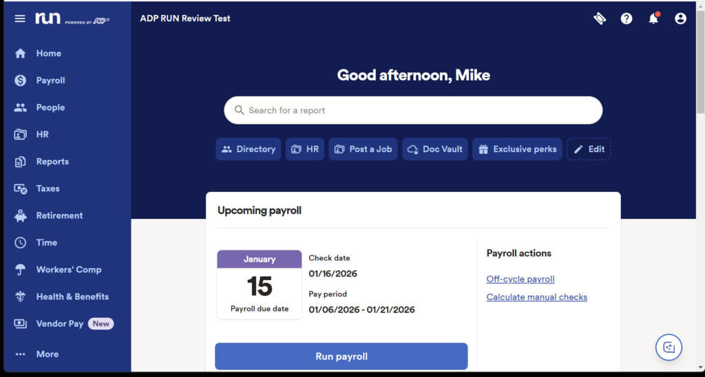 Revisión del software RUN impulsado por ADP: simple y optimizado