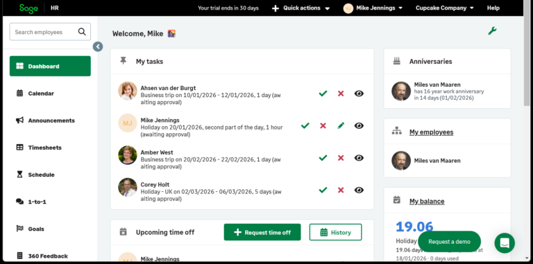 Revisión del software de recursos humanos Sage | TecnologíaRadar