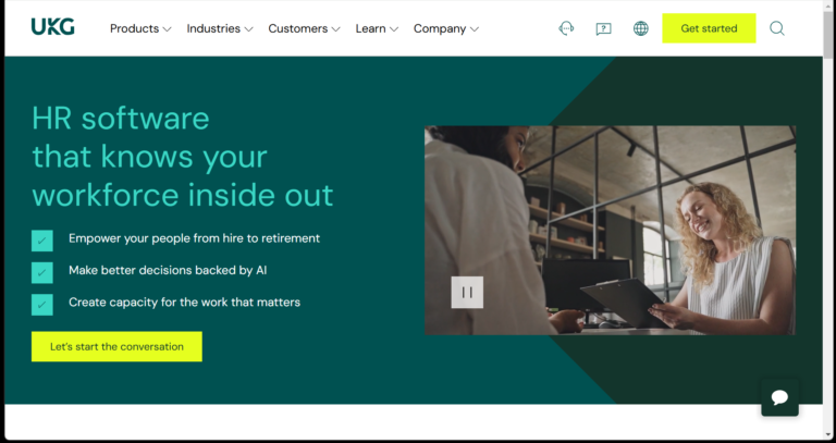 Revisión del software de recursos humanos listo para UKG