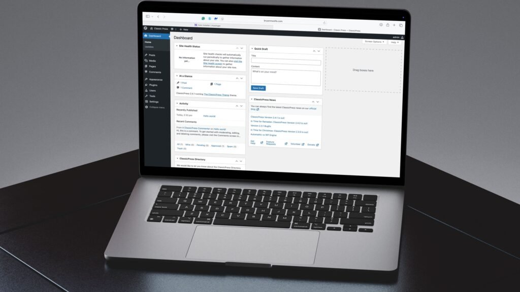 Tomé una ruta simple para crear mi nuevo sitio web
