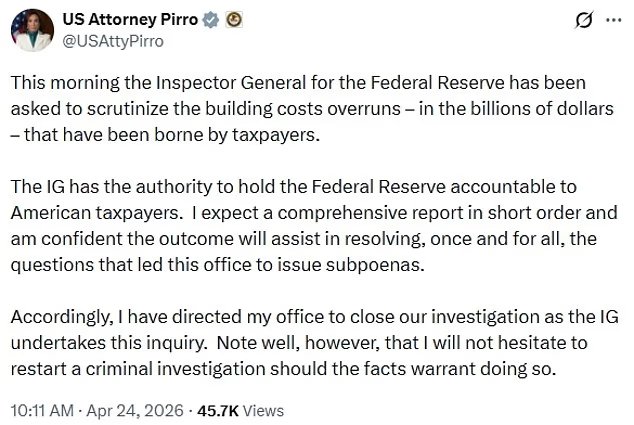 Trump contraint de démissionner suite à l'abandon de l'enquête Powell