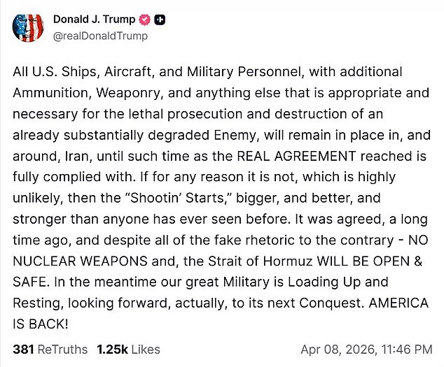 Trump met en garde contre des frappes « plus importantes,