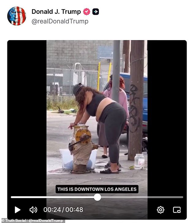 Trump se moque de la Californie de Gavin Newsom avec