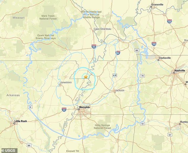 Un tremblement de terre a secoué le Cutter du Missouri