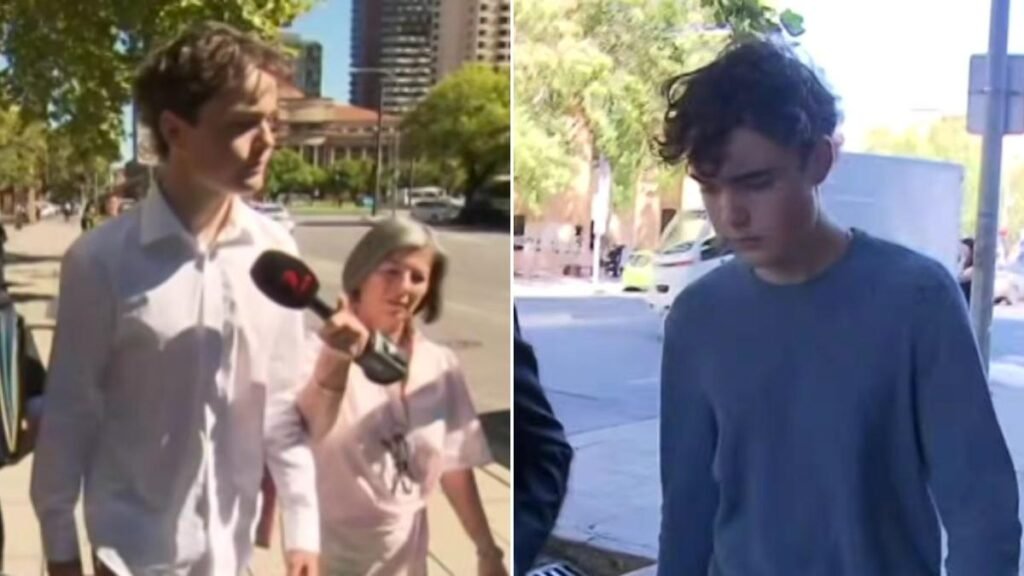 William Yates, exalumno de una escuela privada de Adelaida, se