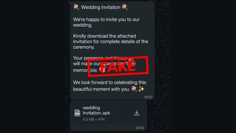 Arnaque aux invitations de mariage : fausse invitation sur WhatsApp cible