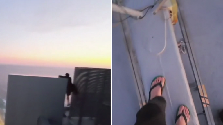 Daredevils escaló el edificio más alto de Australia en Gold