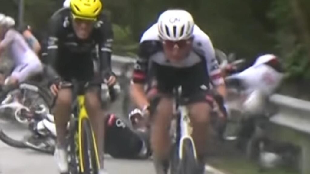 El afortunado ciclista australiano Jay Vine hospitalizado por temor a