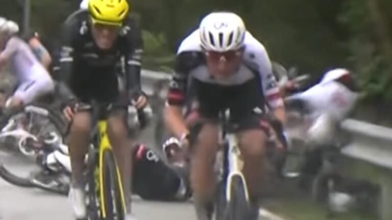 El afortunado ciclista australiano Jay Vine hospitalizado por temor a