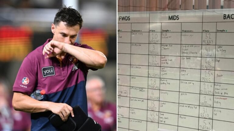 El co-capitán de Brisbane, Hugh McCluggage, se disculpa por involucrar