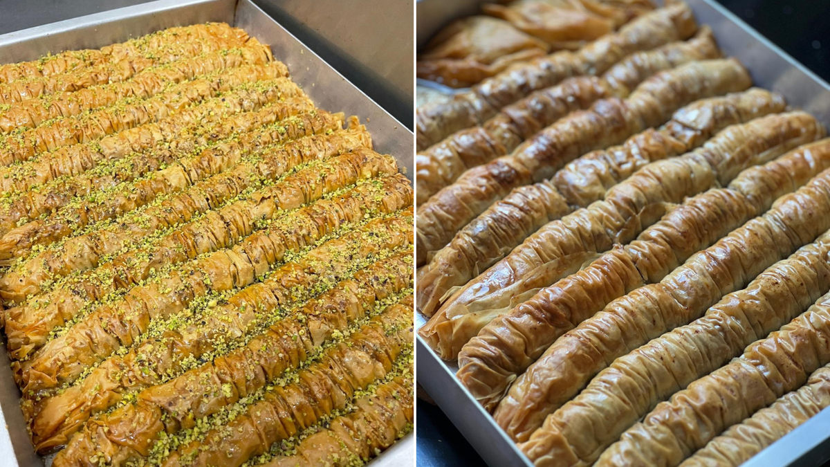 El dúo madre-hija compartió una receta de baklava hojaldrada de