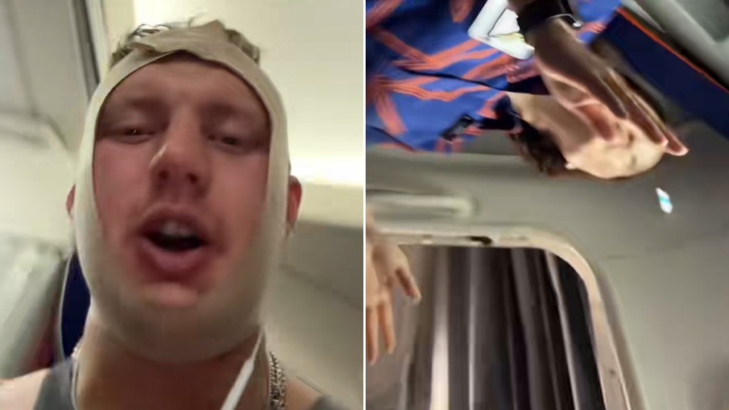 El influencer androgénico australiano 'lookmaxxer' inició el vuelo de Jetstar