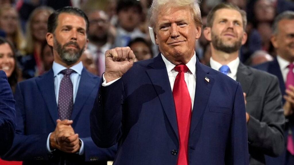 El presidente de Estados Unidos, Donald Trump, protegió a hijos