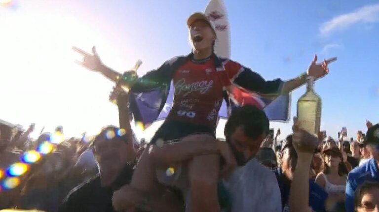 Escenas épicas cuando la cabra australiana Steph Gilmour hizo más