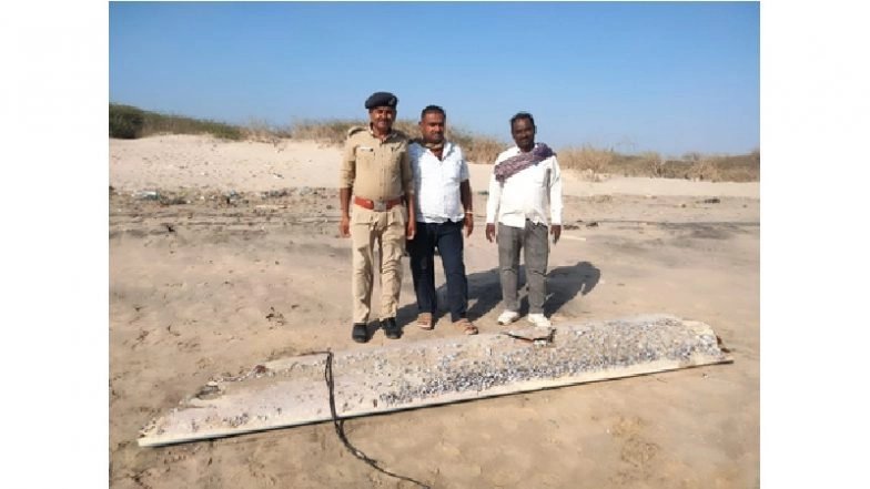 Gujarat : ailes non identifiées de 10 pieds trouvées sur la côte