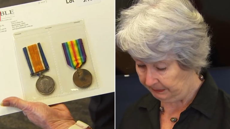 'He superado': las medallas de guerra robadas se reúnen con