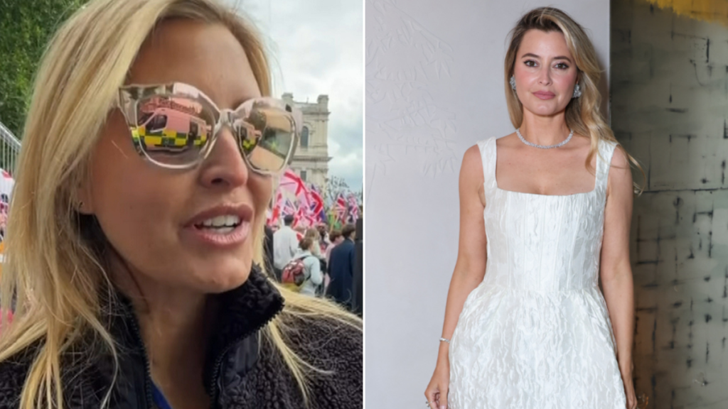 Holly Valance se declara "de extrema derecha" en una manifestación