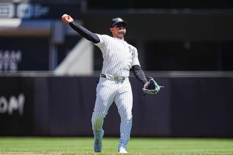 Jasson Domínguez des Yankees fait une belle prise en quittant