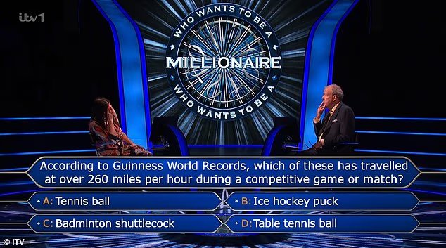 La candidate de Who Wants To Be A Millionaire devient