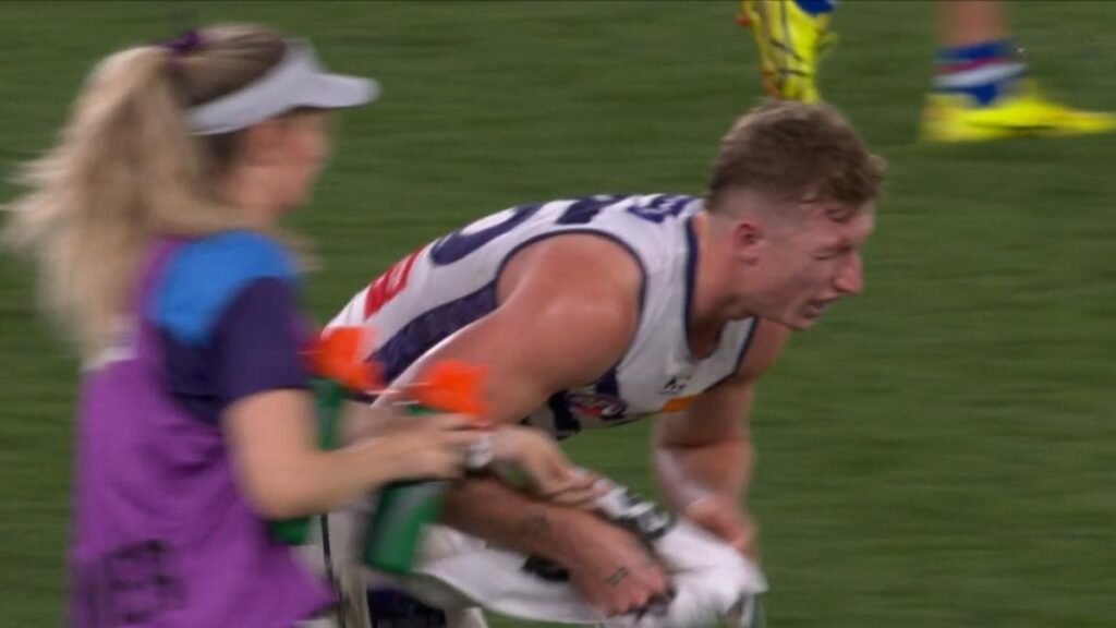 La estrella de Fremantle, Andrew Brayshaw, lesionó a su compañero